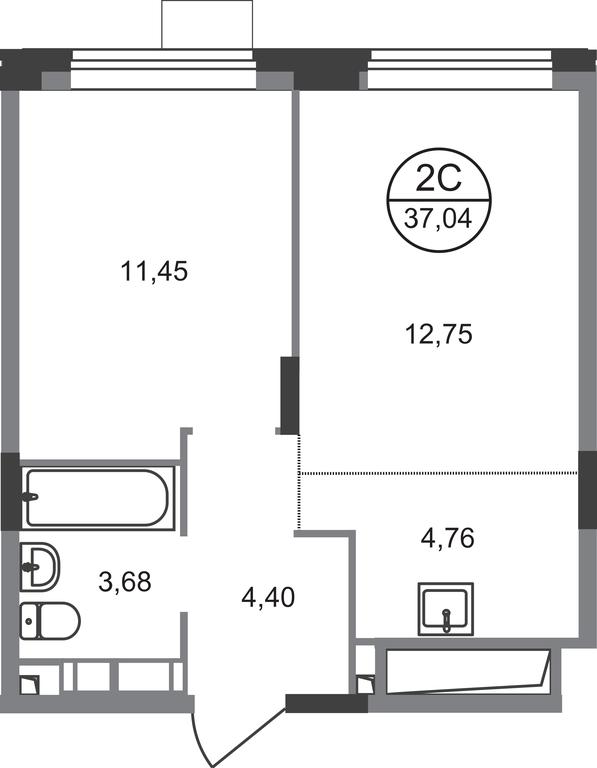 2-BD Apartment Sale, 37.04平方米 at Novograd Pavlino, Kosinskoye shosse, 2, Novoye Pavlino Microdistrict, Balashikha, Moscow Region, Russia #1 2-BD Apartment Sale, 37.04平方米 at Novograd Pavlino, Kosinskoye shosse, 2, Novoye Pavlino Microdistrict, Balashikha, Moscow Region, Russia #1