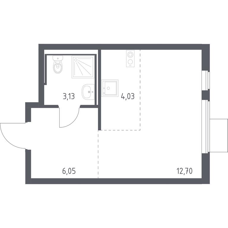 Apartment Sale, 25.91平方米 at Gorki Park, Shkolnaya ulitsa, 2, derevnya Korobovo, Leninskiy City District, Moscow Region, Russia #1 Apartment Sale, 25.91平方米 at Gorki Park, Shkolnaya ulitsa, 2, derevnya Korobovo, Leninskiy City District, Moscow Region, Russia #1