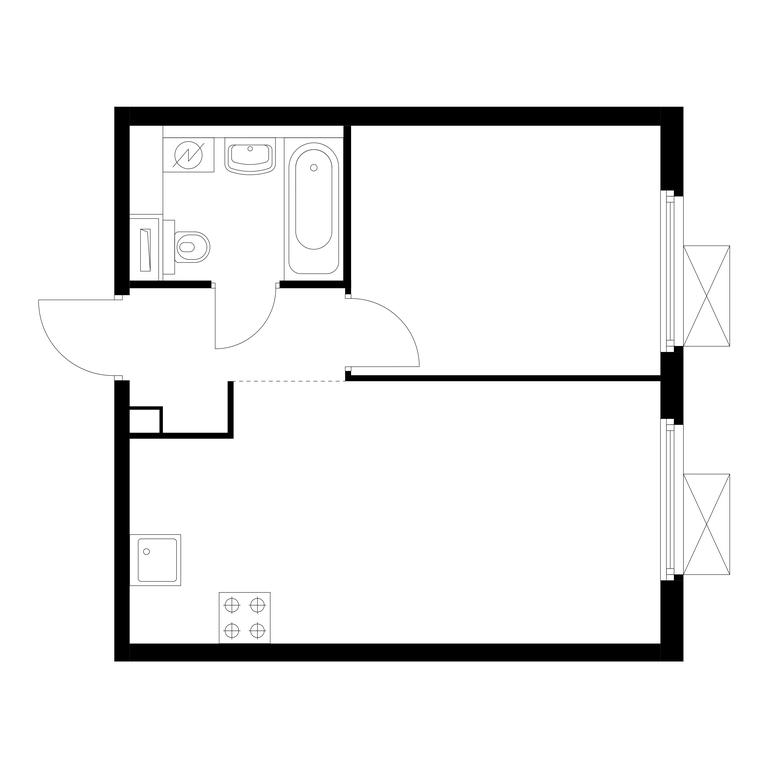 1-BD Apartment Sale, 35.7 sq. m. at Akademika Pavlova, Akademika Pavlova Street, 38к1, Moscow, Russia #1 1-BD Apartment Sale, 35.7 sq. m. at Akademika Pavlova, Akademika Pavlova Street, 38к1, Moscow, Russia #1