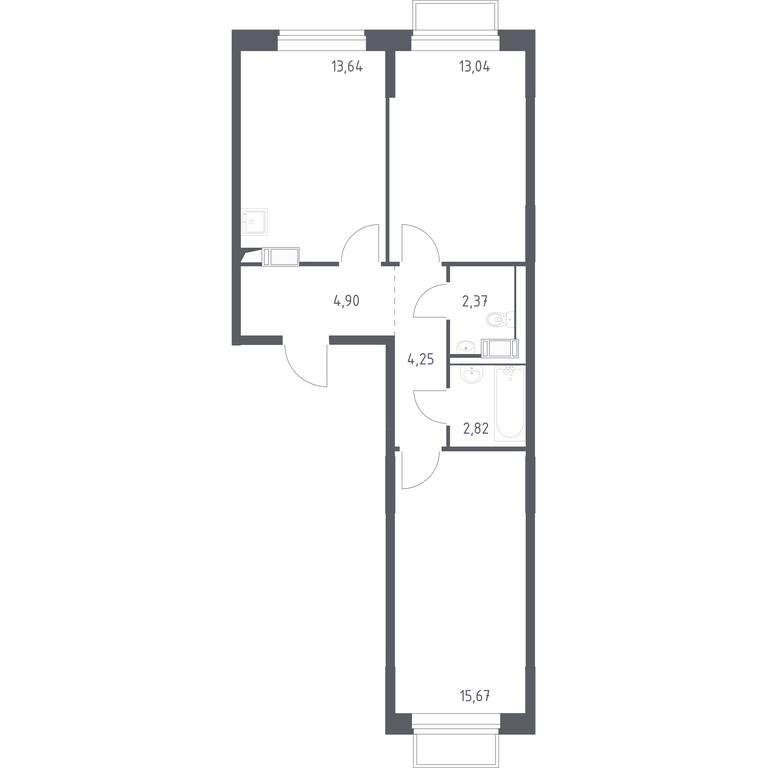 Продажа 1-комн. квартиры, 55,6 м² в ЖК «Томилино Парк», 1-й квартал, посёлок Жилино-1, городской округ Люберцы, Московская область, Россия #1 Продажа 1-комн. квартиры, 55,6 м² в ЖК «Томилино Парк», 1-й квартал, посёлок Жилино-1, городской округ Люберцы, Московская область, Россия #1