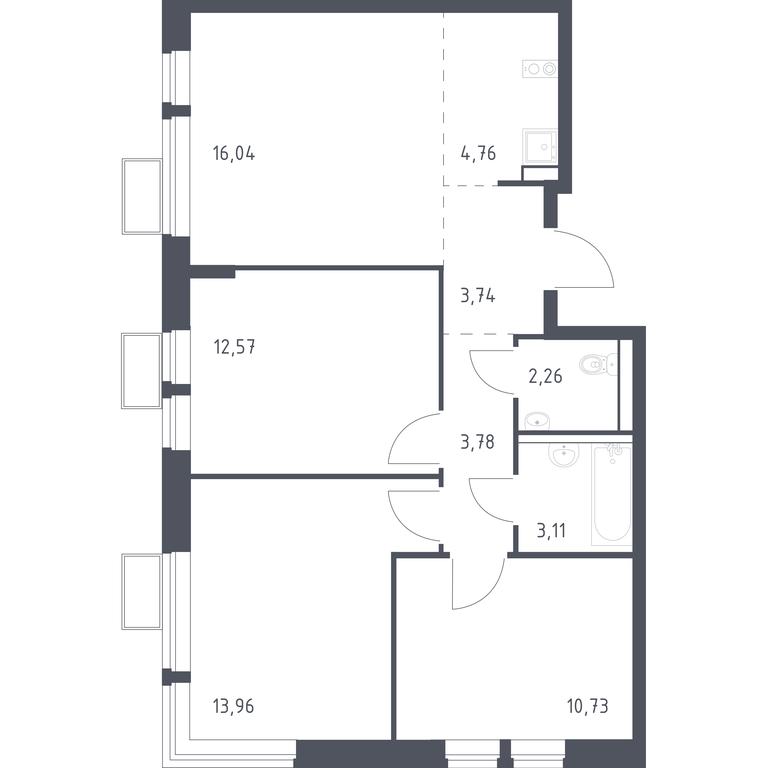 Продажа 2-комн. квартиры, 70,95 м² в ЖК «Егорово Парк», 1-й квартал, посёлок Жилино-1, городской округ Люберцы, Московская область, Россия #1 Продажа 2-комн. квартиры, 70,95 м² в ЖК «Егорово Парк», 1-й квартал, посёлок Жилино-1, городской округ Люберцы, Московская область, Россия #1