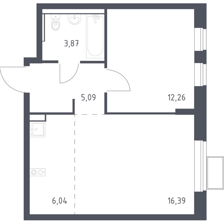 Apartment Sale, 43.65 sq. m. at Egorovo Park, 1-y kvartal, posyolok Zhilino-1, Lubertsy City District, Moscow Region, Russia #1 Apartment Sale, 43.65 sq. m. at Egorovo Park, 1-y kvartal, posyolok Zhilino-1, Lubertsy City District, Moscow Region, Russia #1