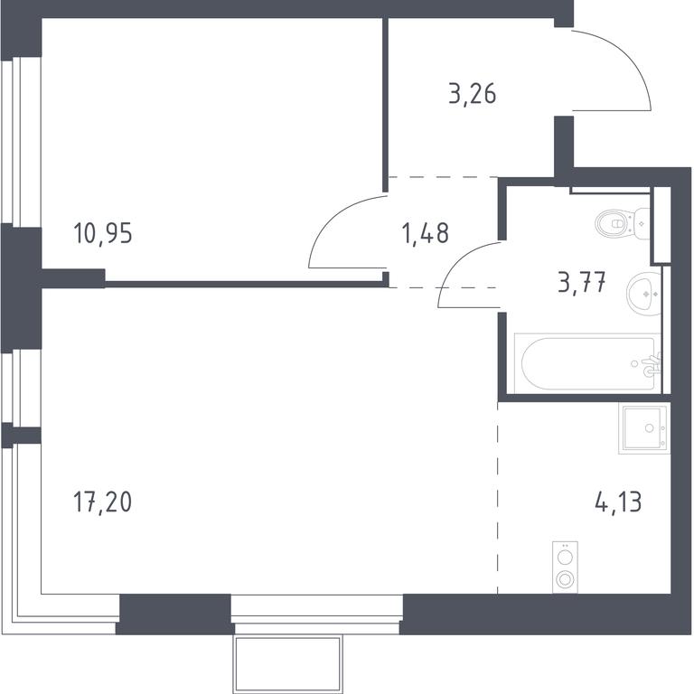 Apartment Sale, 40.79 sq. m. at Egorovo Park, 1-y kvartal, posyolok Zhilino-1, Lubertsy City District, Moscow Region, Russia #1 Apartment Sale, 40.79 sq. m. at Egorovo Park, 1-y kvartal, posyolok Zhilino-1, Lubertsy City District, Moscow Region, Russia #1