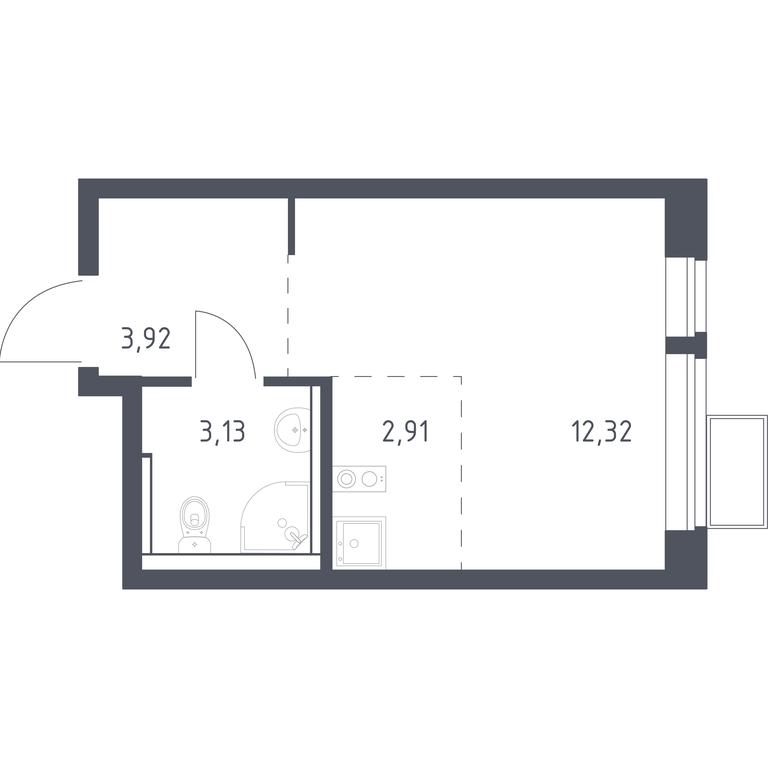 Apartment Sale, 22.28 sq. m. at Egorovo Park, 1-y kvartal, posyolok Zhilino-1, Lubertsy City District, Moscow Region, Russia #1 Apartment Sale, 22.28 sq. m. at Egorovo Park, 1-y kvartal, posyolok Zhilino-1, Lubertsy City District, Moscow Region, Russia #1