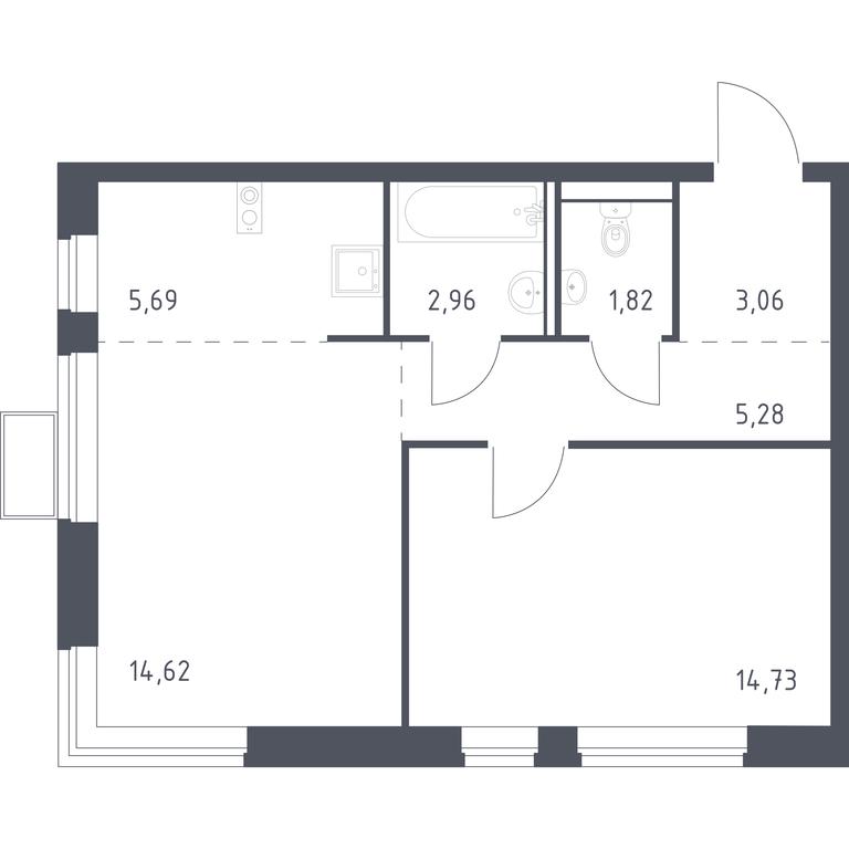 Apartment Sale, 48.16 sq. m. at Egorovo Park, 1-y kvartal, posyolok Zhilino-1, Lubertsy City District, Moscow Region, Russia #1 Apartment Sale, 48.16 sq. m. at Egorovo Park, 1-y kvartal, posyolok Zhilino-1, Lubertsy City District, Moscow Region, Russia #1