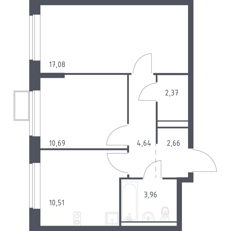 Продажа 1-комн. квартиры, 51,91 м² в ЖК «Егорово Парк», 1-й квартал, посёлок Жилино-1, городской округ Люберцы, Московская область, Россия #1 Продажа 1-комн. квартиры, 51,91 м² в ЖК «Егорово Парк», 1-й квартал, посёлок Жилино-1, городской округ Люберцы, Московская область, Россия #1