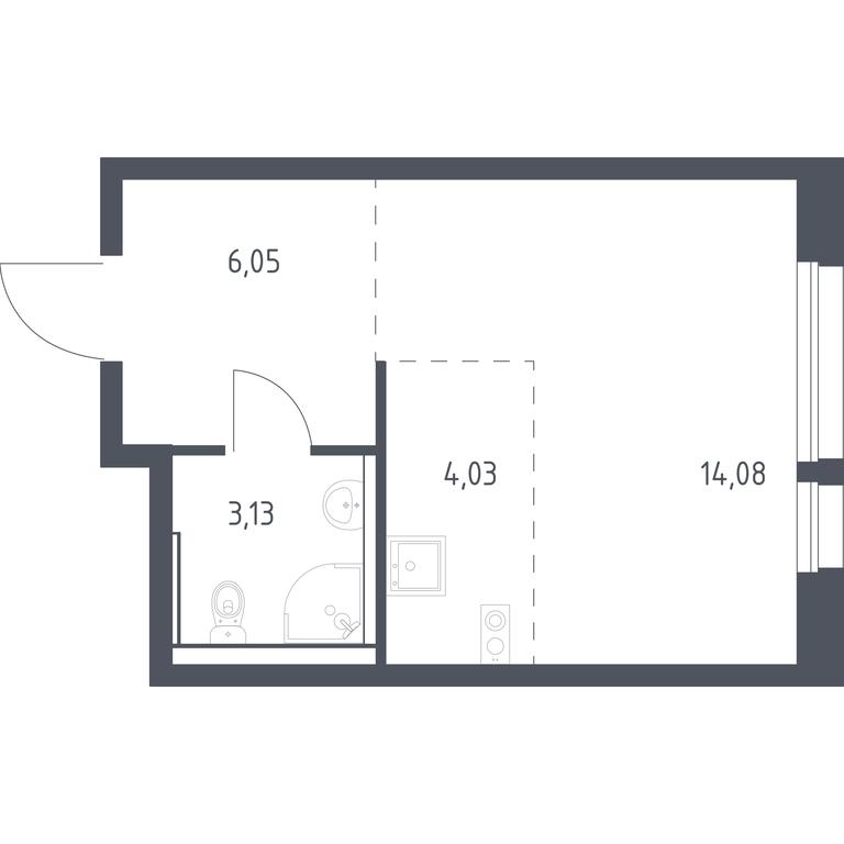 Apartment Sale, 27.3 sq. m. at Kvartal Aviatorov, ulitsa Koldunova, Aviatorov Microdistrict, Balashikha, Moscow Region, Russia #1 Apartment Sale, 27.3 sq. m. at Kvartal Aviatorov, ulitsa Koldunova, Aviatorov Microdistrict, Balashikha, Moscow Region, Russia #1