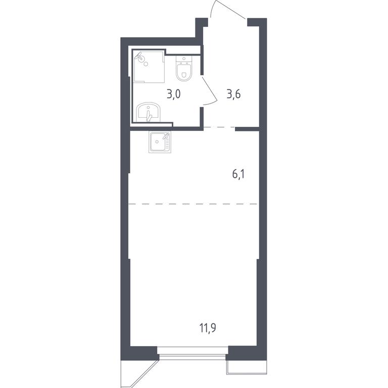 Apartment Sale, 24.43 sq. m. at Sputnik, Lipovoy Roschi Street, 1к4, derevnya Razdory, Odintsovskiy City District, Moscow Region, Russia #1 Apartment Sale, 24.43 sq. m. at Sputnik, Lipovoy Roschi Street, 1к4, derevnya Razdory, Odintsovskiy City District, Moscow Region, Russia #1