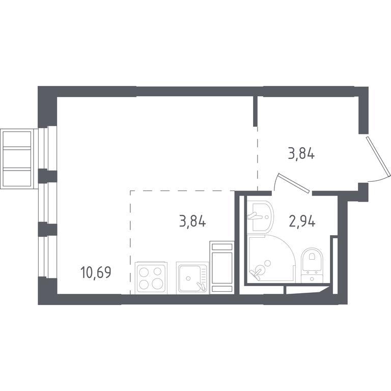 Apartment Sale, 21.6 sq. m. at Gorki Park, Shkolnaya ulitsa, 2, derevnya Korobovo, Leninskiy City District, Moscow Region, Russia #1 Apartment Sale, 21.6 sq. m. at Gorki Park, Shkolnaya ulitsa, 2, derevnya Korobovo, Leninskiy City District, Moscow Region, Russia #1