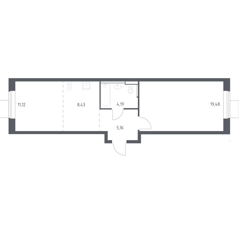 Apartment Sale, 48.38 sq. m. at Prigorod Lesnoe, Molodyozhny bulvar, 6, derevnya Misaylovo, Leninskiy City District, Moscow Region, Russia #1 Apartment Sale, 48.38 sq. m. at Prigorod Lesnoe, Molodyozhny bulvar, 6, derevnya Misaylovo, Leninskiy City District, Moscow Region, Russia #1