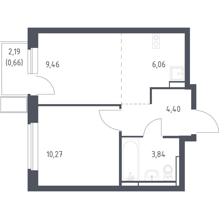 Apartment Sale, 34.69 sq. m. at Novoe Vidnoe, Kalinovka Village, Leninskiy City District, Moscow Region, Russia #1 Apartment Sale, 34.69 sq. m. at Novoe Vidnoe, Kalinovka Village, Leninskiy City District, Moscow Region, Russia #1