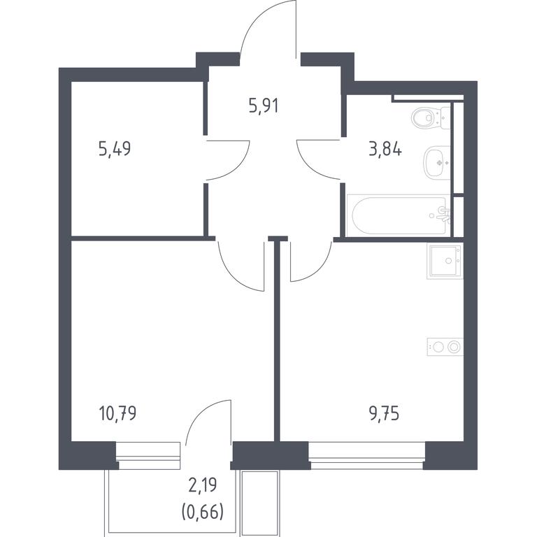 Apartment Sale, 36.44 sq. m. at Novoe Vidnoe, Kalinovka Village, Leninskiy City District, Moscow Region, Russia #1 Apartment Sale, 36.44 sq. m. at Novoe Vidnoe, Kalinovka Village, Leninskiy City District, Moscow Region, Russia #1