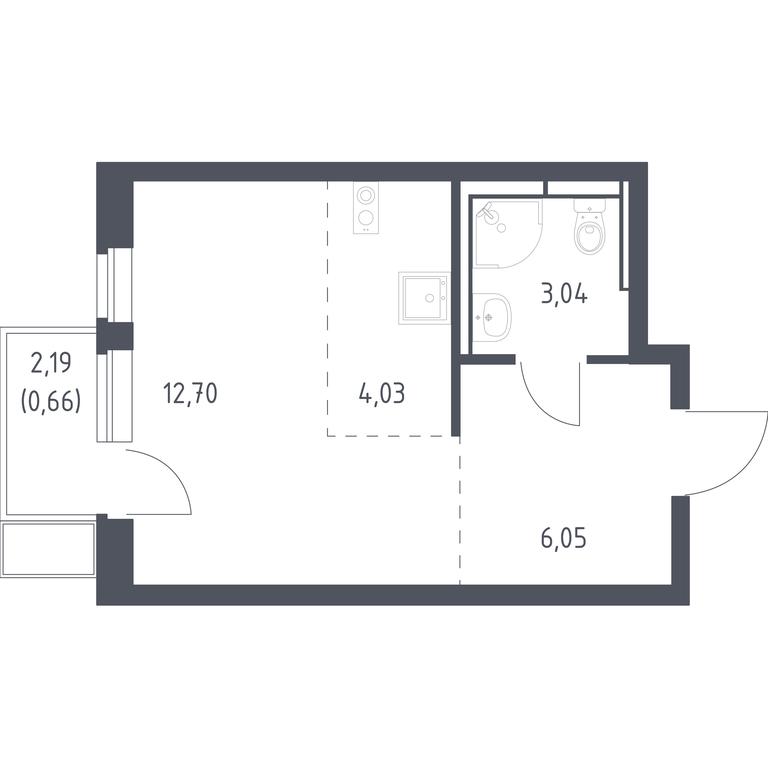 Apartment Sale, 26.48 sq. m. at Novoe Vidnoe, Kalinovka Village, Leninskiy City District, Moscow Region, Russia #1 Apartment Sale, 26.48 sq. m. at Novoe Vidnoe, Kalinovka Village, Leninskiy City District, Moscow Region, Russia #1