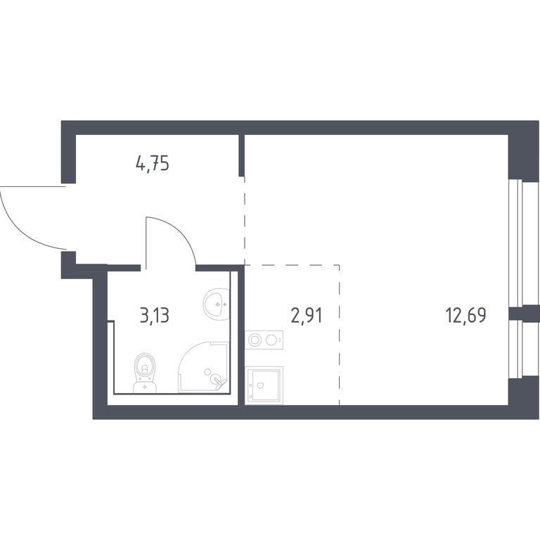Apartment Sale, 23.48 sq. m. at Kvartal Aviatorov, ulitsa Koldunova, Aviatorov Microdistrict, Balashikha, Moscow Region, Russia #1 Apartment Sale, 23.48 sq. m. at Kvartal Aviatorov, ulitsa Koldunova, Aviatorov Microdistrict, Balashikha, Moscow Region, Russia #1