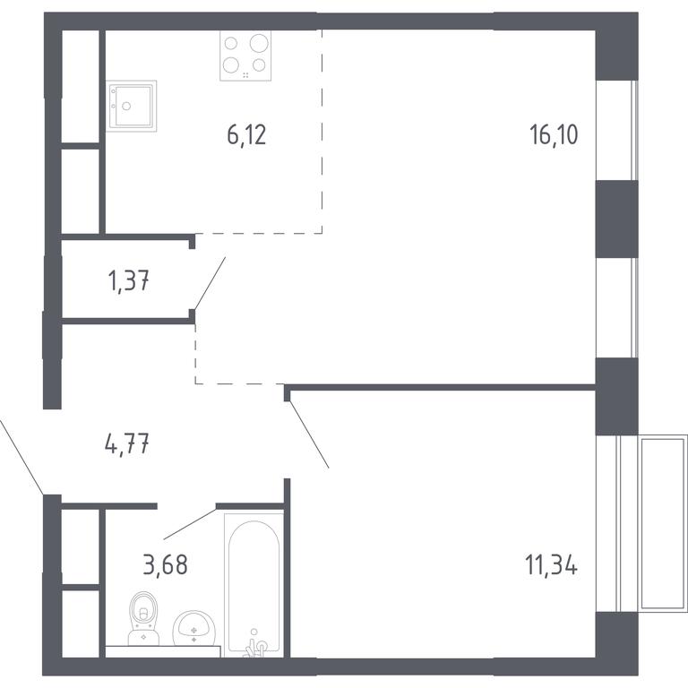 Apartment Sale, 43.38 sq. m. at Novograd Pavlino, Kosinskoye shosse, 2, Novoye Pavlino Microdistrict, Balashikha, Moscow Region, Russia #1 Apartment Sale, 43.38 sq. m. at Novograd Pavlino, Kosinskoye shosse, 2, Novoye Pavlino Microdistrict, Balashikha, Moscow Region, Russia #1