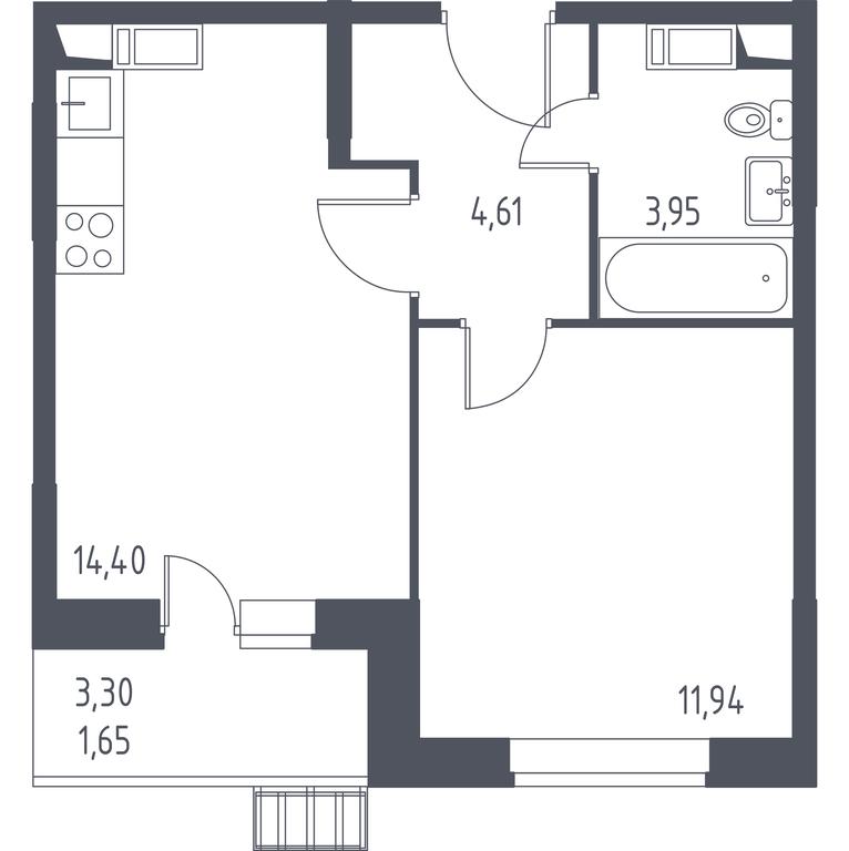 Apartment Sale, 36.1平方米 at Alkhimovo, Ryazanovskoe Highway, 31к1, Moscow, Russia #2 Apartment Sale, 36.1平方米 at Alkhimovo, Ryazanovskoe Highway, 31к1, Moscow, Russia #2