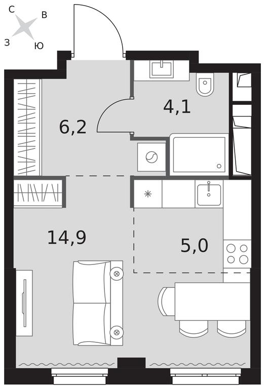 Apartment Sale, 30.2平方米 at Sydney City, Shenogina Street, 2, Moscow, Russia #1 Apartment Sale, 30.2平方米 at Sydney City, Shenogina Street, 2, Moscow, Russia #1