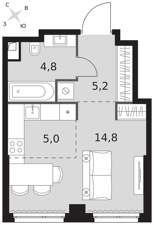 Apartment Sale, 29.8 sq. m. at Sydney City, Shenogina Street, 2, Moscow, Russia #1 Apartment Sale, 29.8 sq. m. at Sydney City, Shenogina Street, 2, Moscow, Russia #1