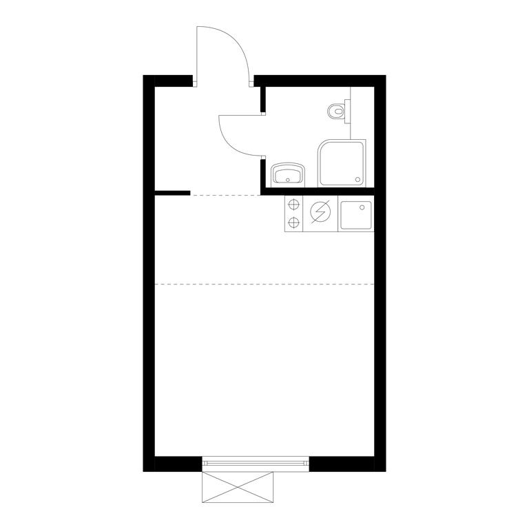 Apartment Sale, 21.8平方米 at Liublinskiy Park, Lyublinskaya Street, 78к2, Moscow, Russia #1 Apartment Sale, 21.8平方米 at Liublinskiy Park, Lyublinskaya Street, 78к2, Moscow, Russia #1