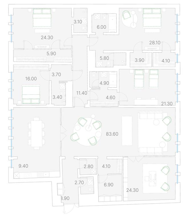 4-BD Apartment Sale, 297.2平方米 at Duo House, Sofiyskaya Embankment, 34с3, Moscow, Russia #1 4-BD Apartment Sale, 297.2平方米 at Duo House, Sofiyskaya Embankment, 34с3, Moscow, Russia #1