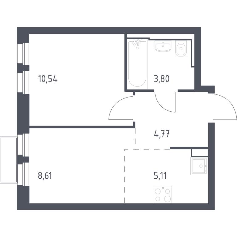Apartment Sale, 32.83 sq. m. at Kvartal Strogino, zhiloy kompleks Kvartal Strogino, Krasnogorsk, Moscow Region, Russia #1 Apartment Sale, 32.83 sq. m. at Kvartal Strogino, zhiloy kompleks Kvartal Strogino, Krasnogorsk, Moscow Region, Russia #1