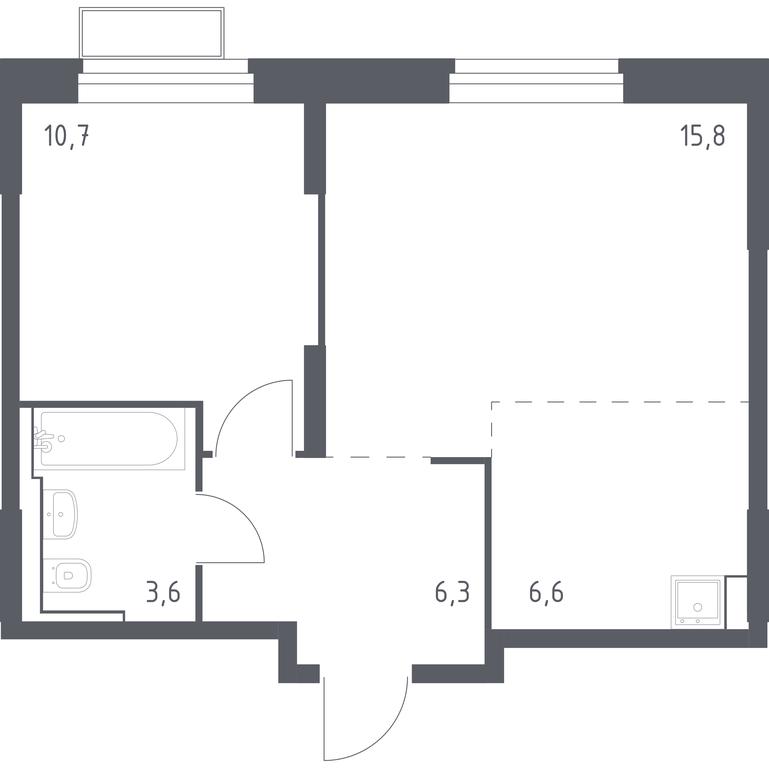 Apartment Sale, 43.02 sq. m. at Kvartal Strogino, zhiloy kompleks Kvartal Strogino, Krasnogorsk, Moscow Region, Russia #1 Apartment Sale, 43.02 sq. m. at Kvartal Strogino, zhiloy kompleks Kvartal Strogino, Krasnogorsk, Moscow Region, Russia #1