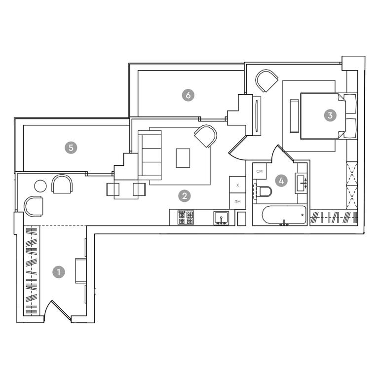Продажа 1-комн. квартиры, 66,3 м² в ЖК «РЭД7 (RED7)», проспект Академика Сахарова, 11, Москва, Россия #1 Продажа 1-комн. квартиры, 66,3 м² в ЖК «РЭД7 (RED7)», проспект Академика Сахарова, 11, Москва, Россия #1