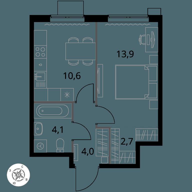 1-BD Apartment Sale, 35.3 sq. m. at 1 Izmajlovskij, Montazhnaya Street, 8с13, Moscow, Russia #1 1-BD Apartment Sale, 35.3 sq. m. at 1 Izmajlovskij, Montazhnaya Street, 8с13, Moscow, Russia #1