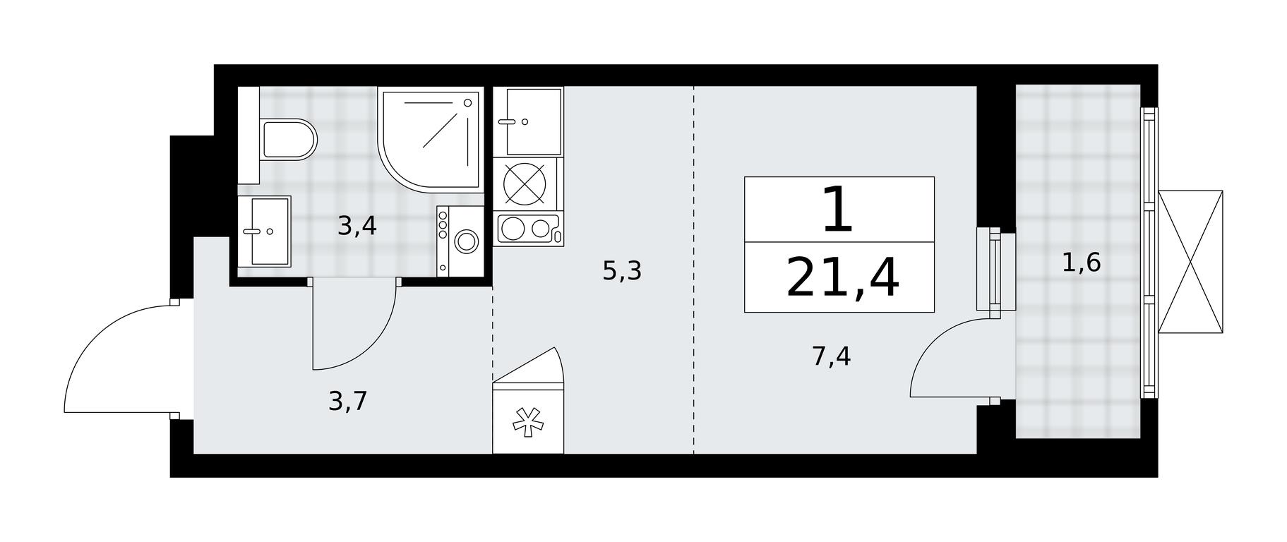 Apartment Sale, 21.4平方米 at Buninskie Kvartaly, Akademika Semyonova Street, 22, Moscow, Russia #2 Apartment Sale, 21.4平方米 at Buninskie Kvartaly, Akademika Semyonova Street, 22, Moscow, Russia #2