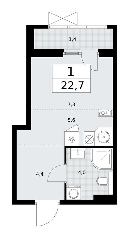 Apartment Sale, 22.7平方米 at Buninskie Kvartaly, Akademika Semyonova Street, 22, Moscow, Russia #2 Apartment Sale, 22.7平方米 at Buninskie Kvartaly, Akademika Semyonova Street, 22, Moscow, Russia #2