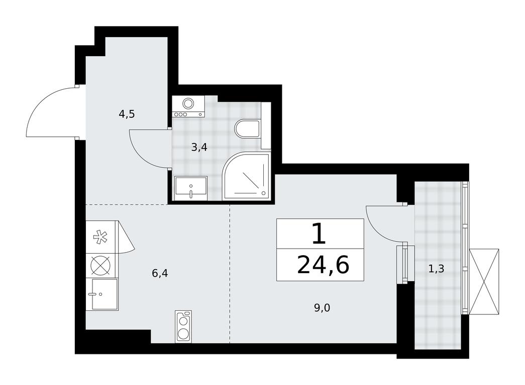 Apartment Sale, 24.6平方米 at Buninskie Kvartaly, Akademika Semyonova Street, 22, Moscow, Russia #1 Apartment Sale, 24.6平方米 at Buninskie Kvartaly, Akademika Semyonova Street, 22, Moscow, Russia #1