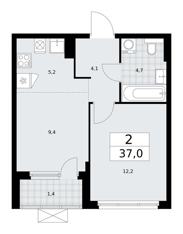 1-BD Apartment Sale, 37平方米 at Buninskie Kvartaly, Akademika Semyonova Street, 22, Moscow, Russia #2 1-BD Apartment Sale, 37平方米 at Buninskie Kvartaly, Akademika Semyonova Street, 22, Moscow, Russia #2