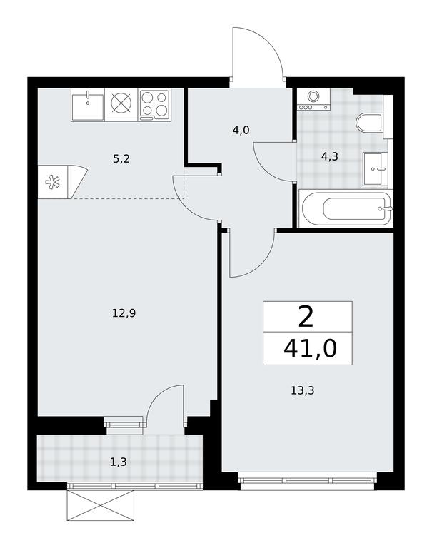 1-BD Apartment Sale, 41平方米 at Buninskie Kvartaly, Akademika Semyonova Street, 22, Moscow, Russia #2 1-BD Apartment Sale, 41平方米 at Buninskie Kvartaly, Akademika Semyonova Street, 22, Moscow, Russia #2