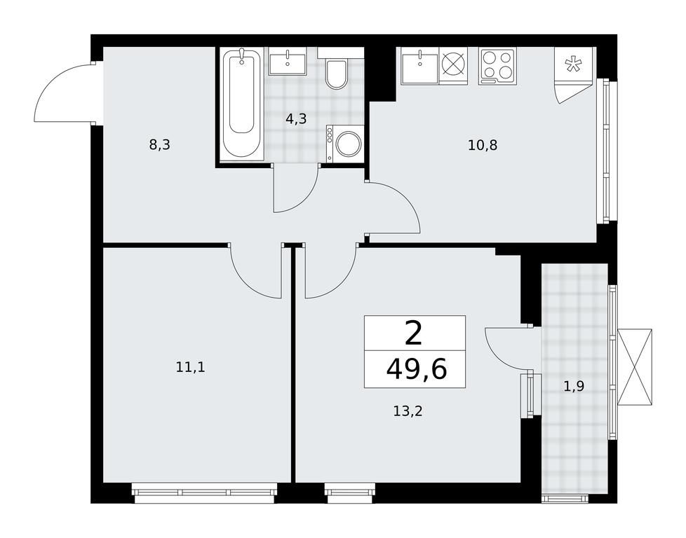 1-BD Apartment Sale, 49.6平方米 at Buninskie Kvartaly, Akademika Semyonova Street, 22, Moscow, Russia #2 1-BD Apartment Sale, 49.6平方米 at Buninskie Kvartaly, Akademika Semyonova Street, 22, Moscow, Russia #2