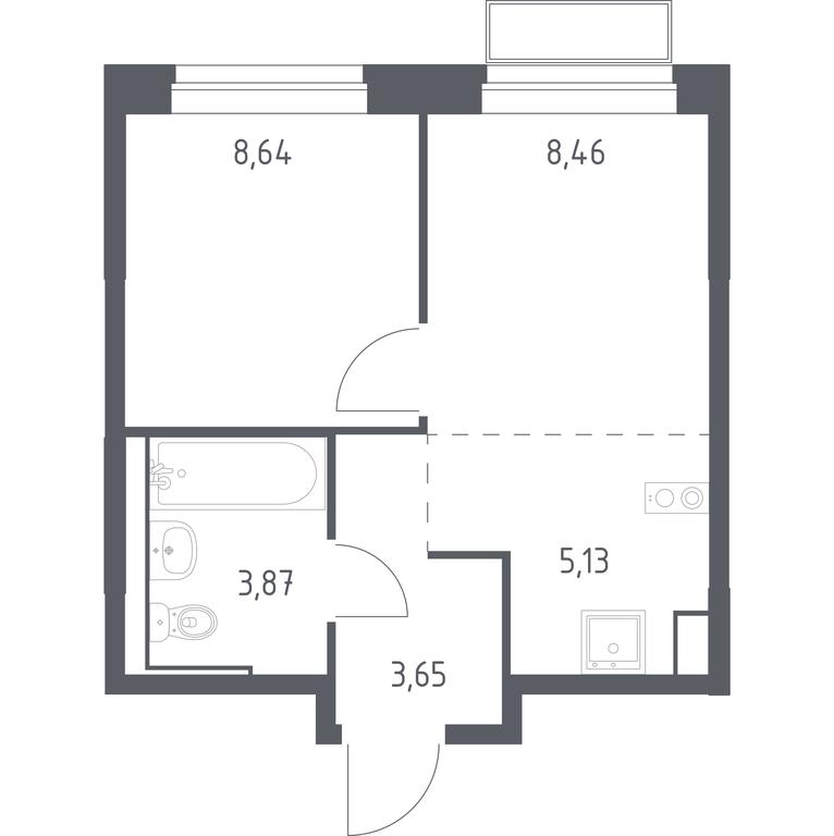 Apartment Sale, 29.75平方米 at Dolina Yauzy, Trudovaya Street, 23, Mytischi, Moscow Region, Russia #1 Apartment Sale, 29.75平方米 at Dolina Yauzy, Trudovaya Street, 23, Mytischi, Moscow Region, Russia #1