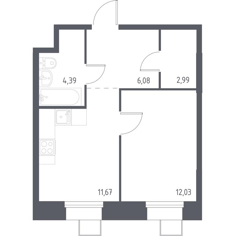 Apartment Sale, 37.19 sq. m. at Troparevo Park, Kiyevskoye shosse, 21-y kilometr, 3с4, Mosrentgen Settlement, Moscow, Russia #1 Apartment Sale, 37.19 sq. m. at Troparevo Park, Kiyevskoye shosse, 21-y kilometr, 3с4, Mosrentgen Settlement, Moscow, Russia #1