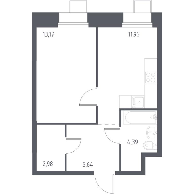 Apartment Sale, 38.12平方米 at Troparevo Park, Kiyevskoye shosse, 21-y kilometr, 3с4, Mosrentgen Settlement, Moscow, Russia #1 Apartment Sale, 38.12平方米 at Troparevo Park, Kiyevskoye shosse, 21-y kilometr, 3с4, Mosrentgen Settlement, Moscow, Russia #1