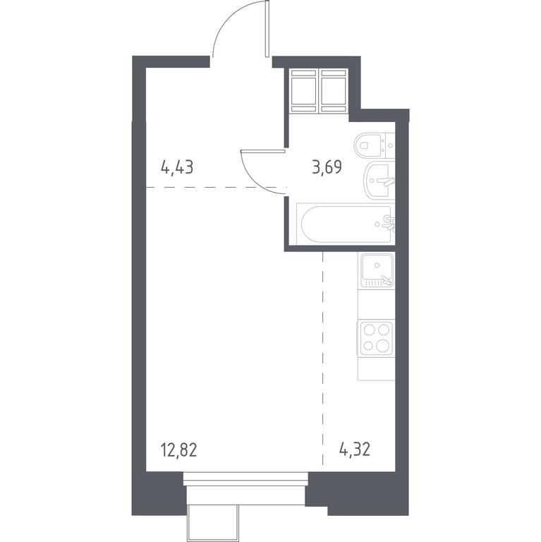 Apartment Sale, 24.96 sq. m. at Troparevo Park, Kiyevskoye shosse, 21-y kilometr, 3с4, Mosrentgen Settlement, Moscow, Russia #1 Apartment Sale, 24.96 sq. m. at Troparevo Park, Kiyevskoye shosse, 21-y kilometr, 3с4, Mosrentgen Settlement, Moscow, Russia #1