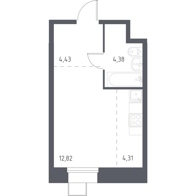 Apartment Sale, 25.92 sq. m. at Troparevo Park, Kiyevskoye shosse, 21-y kilometr, 3с4, Mosrentgen Settlement, Moscow, Russia #1 Apartment Sale, 25.92 sq. m. at Troparevo Park, Kiyevskoye shosse, 21-y kilometr, 3с4, Mosrentgen Settlement, Moscow, Russia #1