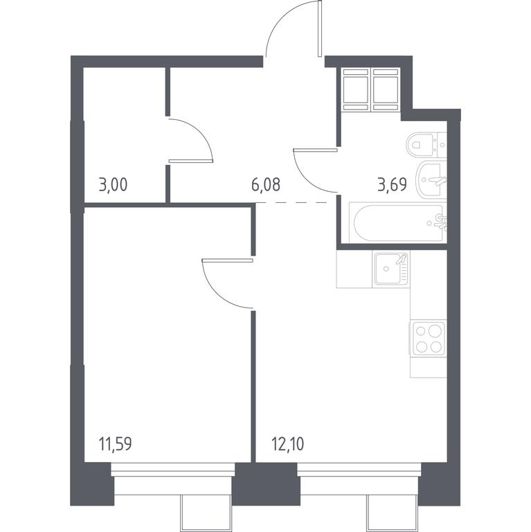 Apartment Sale, 36.24 sq. m. at Troparevo Park, Kiyevskoye shosse, 21-y kilometr, 3с4, Mosrentgen Settlement, Moscow, Russia #1 Apartment Sale, 36.24 sq. m. at Troparevo Park, Kiyevskoye shosse, 21-y kilometr, 3с4, Mosrentgen Settlement, Moscow, Russia #1