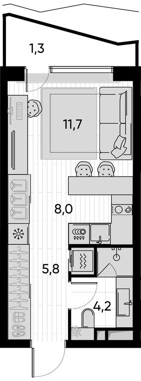 Apartment Sale, 31 sq. m. at Pride, Polkovaya Street, 1с27, Moscow, Russia #1 Apartment Sale, 31 sq. m. at Pride, Polkovaya Street, 1с27, Moscow, Russia #1