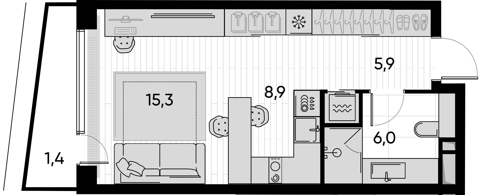 Apartment Sale, 37.7 sq. m. at Pride, Polkovaya Street, 1с27, Moscow, Russia #1 Apartment Sale, 37.7 sq. m. at Pride, Polkovaya Street, 1с27, Moscow, Russia #1