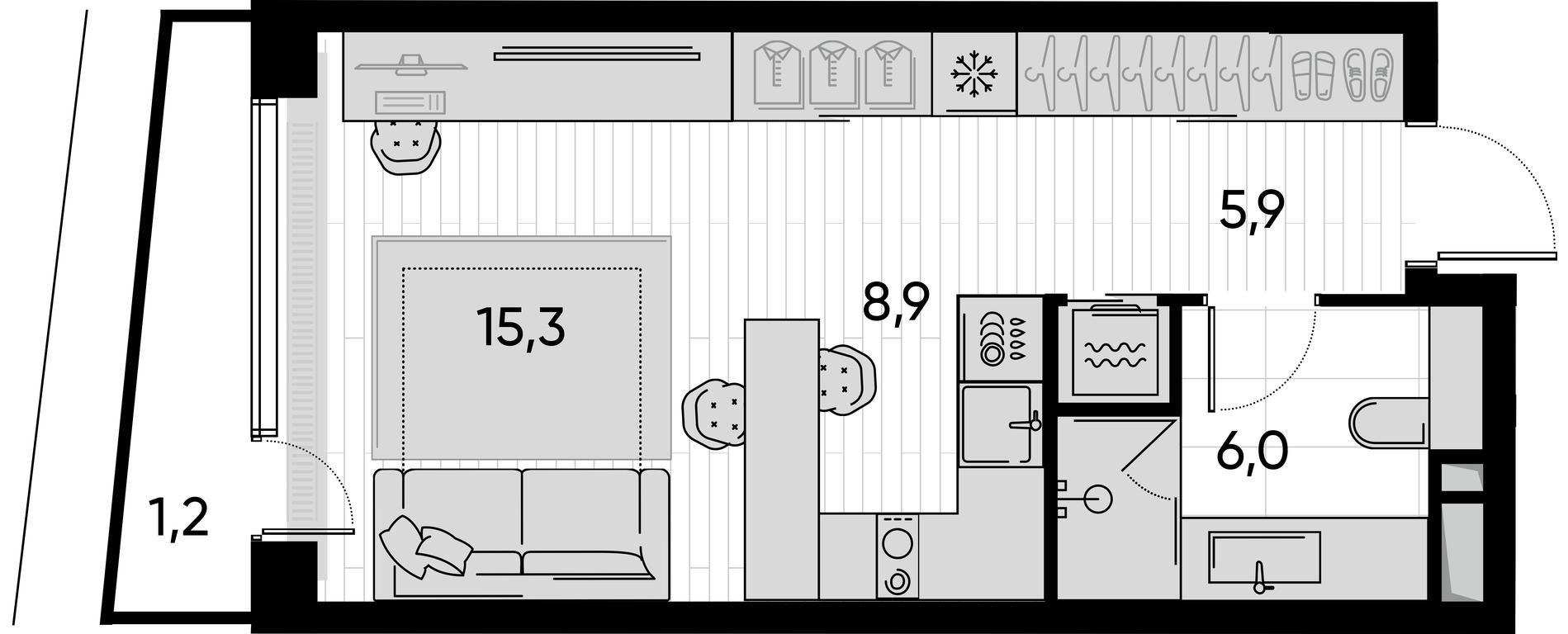 Apartment Sale, 37.4 sq. m. at Pride, Polkovaya Street, 1с27, Moscow, Russia #1 Apartment Sale, 37.4 sq. m. at Pride, Polkovaya Street, 1с27, Moscow, Russia #1