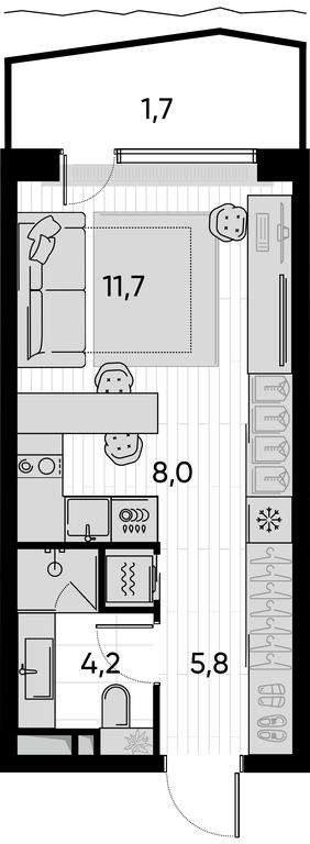 Apartment Sale, 31.4 sq. m. at Pride, Polkovaya Street, 1с27, Moscow, Russia #1 Apartment Sale, 31.4 sq. m. at Pride, Polkovaya Street, 1с27, Moscow, Russia #1