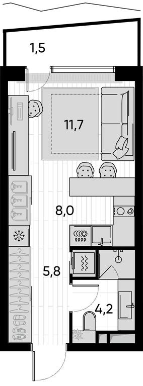 Apartment Sale, 31.2平方米 at Pride, Polkovaya Street, 1с27, Moscow, Russia #1 Apartment Sale, 31.2平方米 at Pride, Polkovaya Street, 1с27, Moscow, Russia #1
