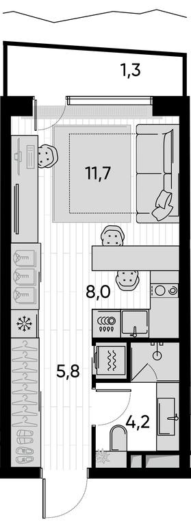 Apartment Sale, 31 sq. m. at Pride, Polkovaya Street, 1с27, Moscow, Russia #1 Apartment Sale, 31 sq. m. at Pride, Polkovaya Street, 1с27, Moscow, Russia #1