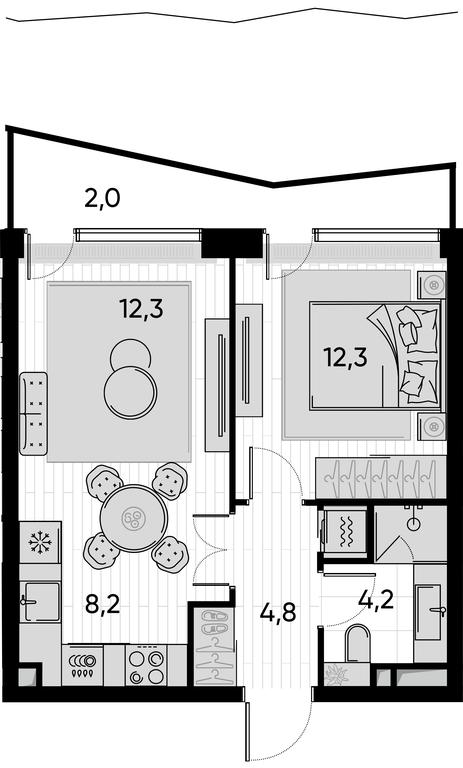 1-BD Apartment Sale, 43.8 sq. m. at Pride, Polkovaya Street, 1с27, Moscow, Russia #1 1-BD Apartment Sale, 43.8 sq. m. at Pride, Polkovaya Street, 1с27, Moscow, Russia #1