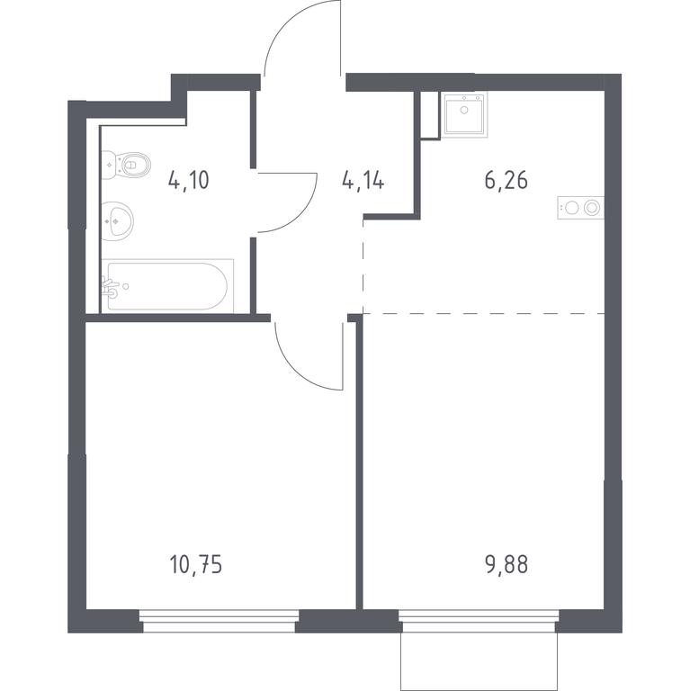 Apartment Sale, 35.13 sq. m. at Prigorod Lesnoe, Molodyozhny bulvar, 6, derevnya Misaylovo, Leninskiy City District, Moscow Region, Russia #1 Apartment Sale, 35.13 sq. m. at Prigorod Lesnoe, Molodyozhny bulvar, 6, derevnya Misaylovo, Leninskiy City District, Moscow Region, Russia #1