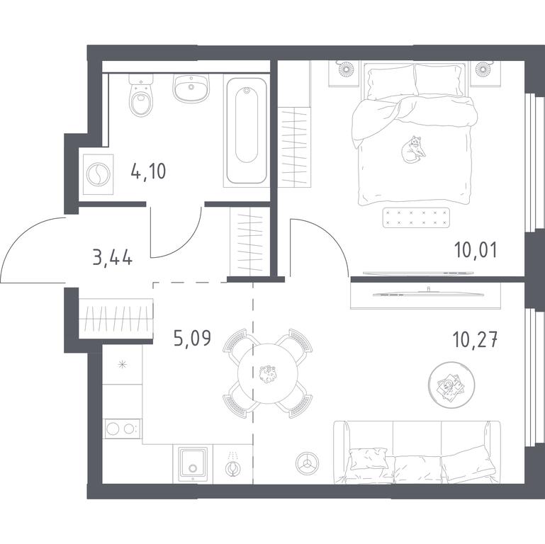 Apartment Sale, 32.91 sq. m. at Prigorod Lesnoe, Molodyozhny bulvar, 6, derevnya Misaylovo, Leninskiy City District, Moscow Region, Russia #2 Apartment Sale, 32.91 sq. m. at Prigorod Lesnoe, Molodyozhny bulvar, 6, derevnya Misaylovo, Leninskiy City District, Moscow Region, Russia #2