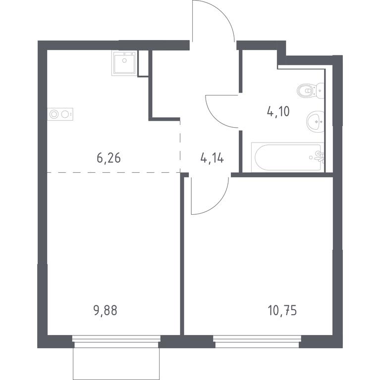 Apartment Sale, 35.13 sq. m. at Prigorod Lesnoe, Molodyozhny bulvar, 6, derevnya Misaylovo, Leninskiy City District, Moscow Region, Russia #1 Apartment Sale, 35.13 sq. m. at Prigorod Lesnoe, Molodyozhny bulvar, 6, derevnya Misaylovo, Leninskiy City District, Moscow Region, Russia #1